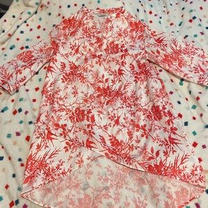 Floral blouse from a fancy brand
